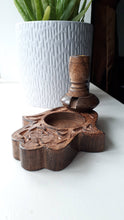 Load image into Gallery viewer, hamsa hand mango wood backflow incense burner