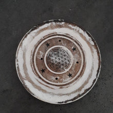 Load image into Gallery viewer, mandela mango wood incense stick cone holder burner