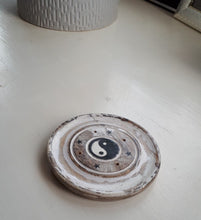 Load image into Gallery viewer, Gemini star sign mango wood incense stick cone holder burner