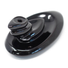 Load image into Gallery viewer, small black pebbles ceramic backflow incense burner