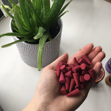 Load image into Gallery viewer, Apple Cinnamon Incense cones indian spiritual meditation burn bundle