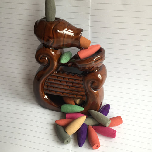 Burnmymood Backflow starter kit giftset. incense kit
